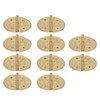 10pcs Mini Antique Hinges Round Exquisite Retro Design Corrosion Resistance