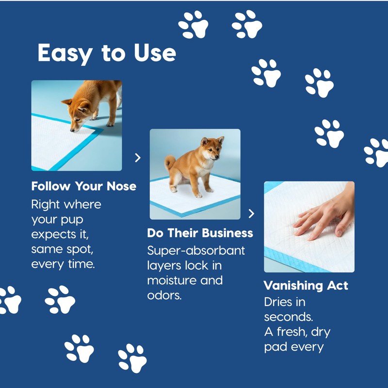 IRIS USA Dog Pee Pads – Puppy Essentials, Dog Pads,