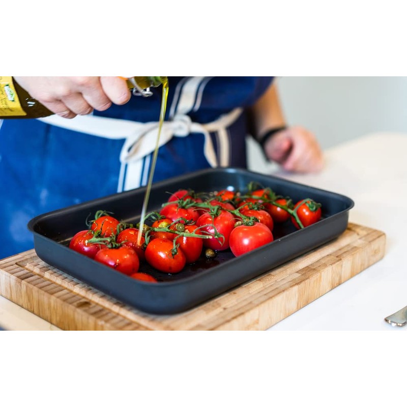 Mermaid 14" Hard Anodised Shallow Roasting Dish - Made in