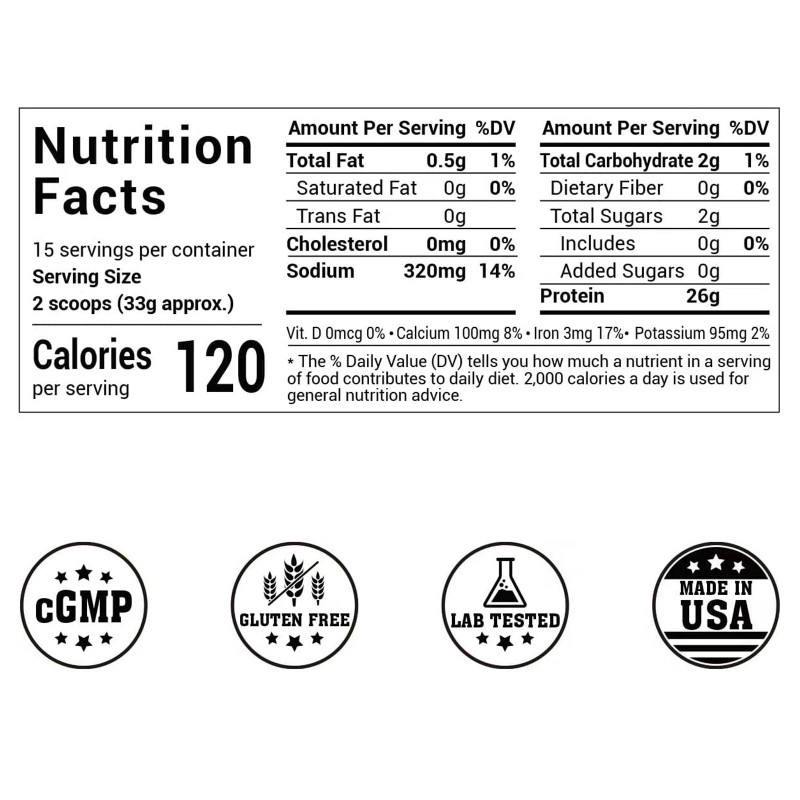 Luckycare 2.2 LBs High Protein Organic Pea Protein Powder, Non-GMO,