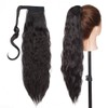 20 Inch Real Long Corn Wave Ponytail Clip in Hair