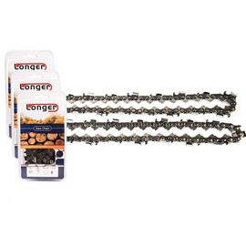 Jeremywell 24 Inch Chainsaw Chain 3/8" Pitch 0.050'' Gauge Semi Chisel Sawchain 84 Drive Links Fits Stihl, Husqvarna (3 PACK)