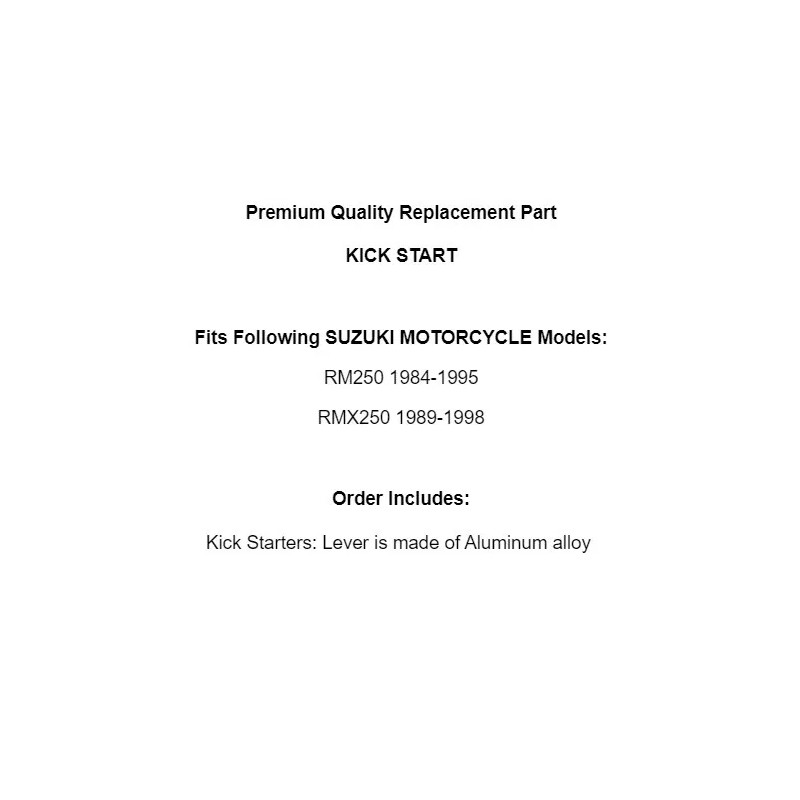 Celox for Suzuki RM250 1984-1995 / RMX250 1989-1998 Kick Start