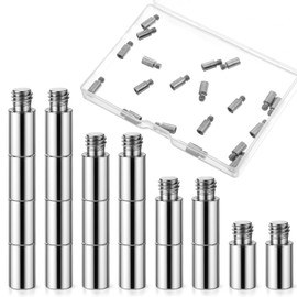 20PCS Scrapbook Extension Posts Album Accessories Extension Post Replacement for Binding Extending Post-bound Refillable Photo Album Scrapbook Screws Craft Diy Refill Pages (12 mm/ 0.47 Inch)