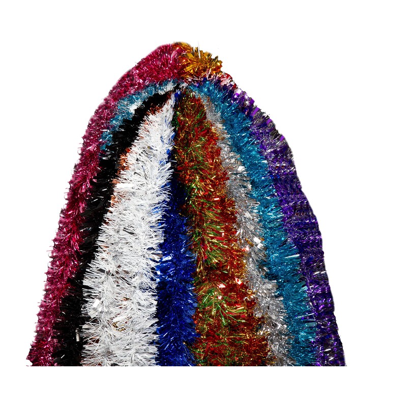 Simply Products 4M Chunky/Fine Cut Christmas Tinsel Garland Decoration (Blush)
