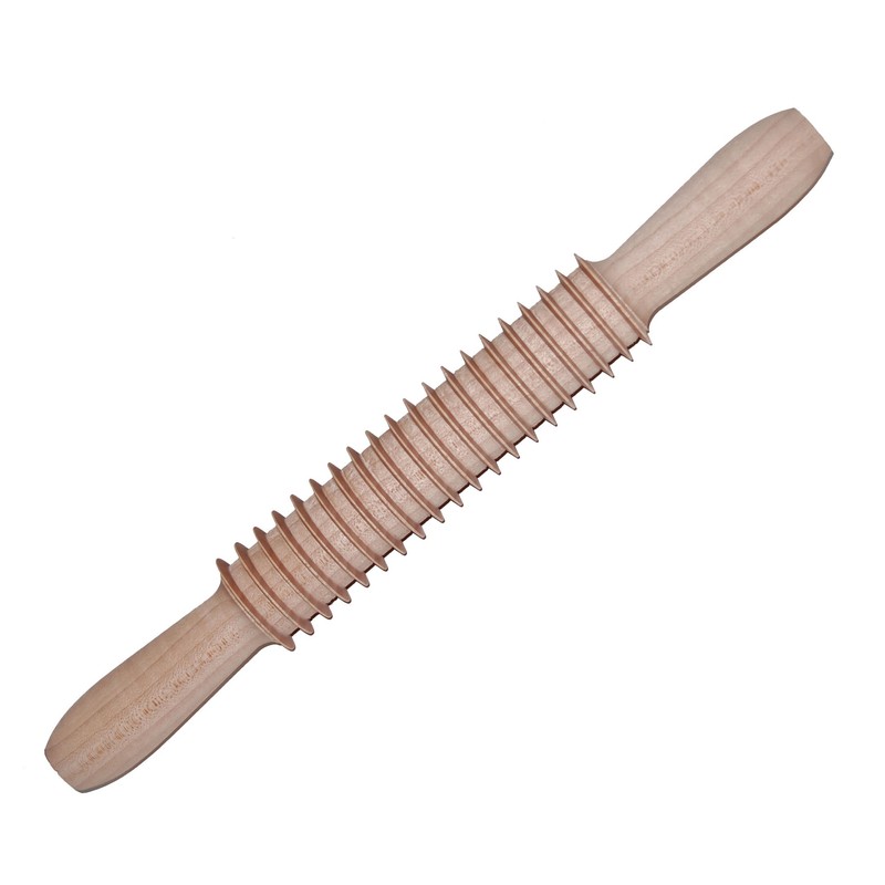 Tagliapasta.com Teigschneidrollen für Nudeln, Holz, Braun