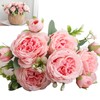 3 Bunches 5 Heads Artificial Persian Roses Wedding Hand Tied