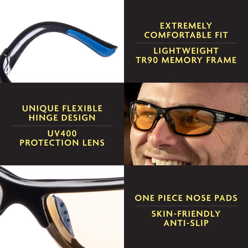 PROSPEK Illumin Night Driving Glasses - All-Weather Glasses for Improved