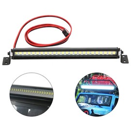 Vbest life LED RC Car Roof Light,24 LED Roof Lights Bar Roof Lamp Decoration RC Accessory Fit for Scx10 1/10 4WD Car(Black)