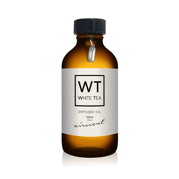 White Tea (WT) Air-Scent Fragrance for Aroma Oil Diffusers - 120 Milliliter (4 oz) Bottle Diffuser Oil
