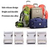4Pcs Side Release Buckle 25x47mm Zinc Alloy Glossy Durable Wide