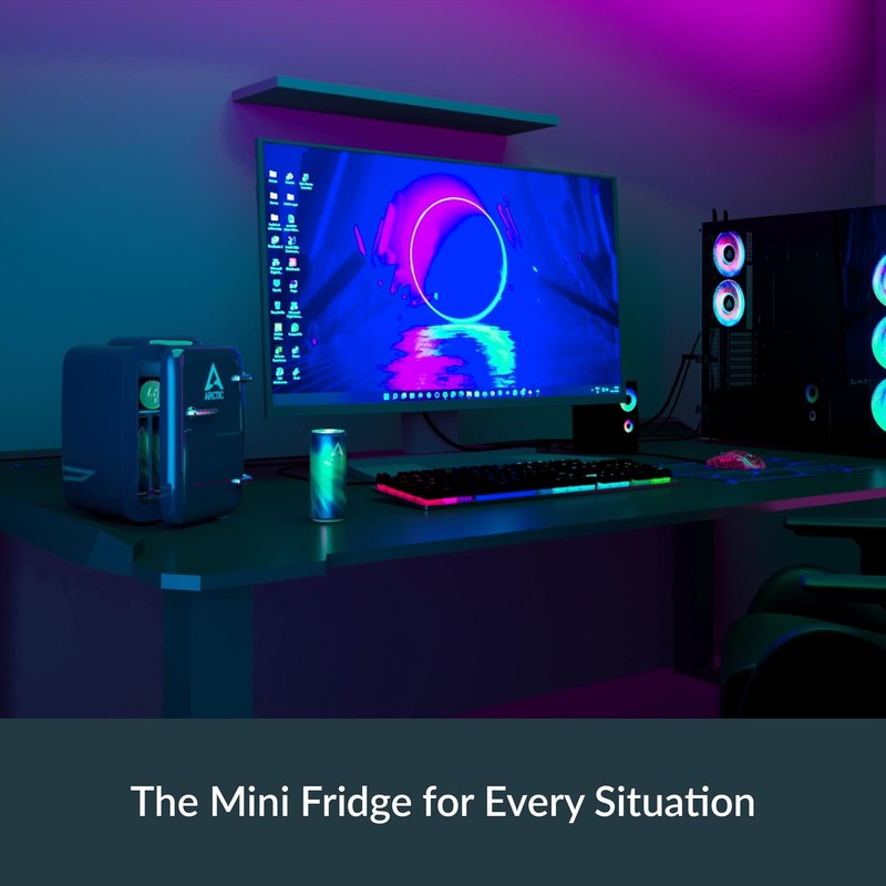 ARCTIC Fridge – 4L Mini Fridge for Beverages & Cosmetics,