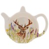 LESSER & PAVEY Melamine Teabag Tidy Rest Drip Tray Plate Highland Stag Animal Nature Print