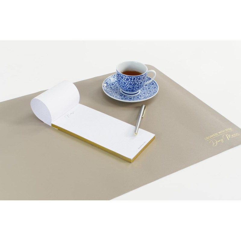 Dany Marcus Notizblock mit Goldschnitt, To-Do-Liste, Einkaufsliste, Notizzettel mit Gold,