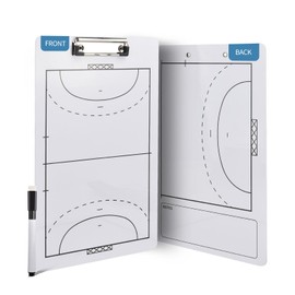 YECCULLO Eco Friendly PVC Multi Sport Coaching Clipboard Reusable Tactical Board for Basketball,Soccer,Volleyball,Handball and Futsal Portable Training Essential for Coaches