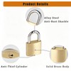 10Pack Small Locks Keyed Alike, 0.98Inch (25mm) Wide Lock Body