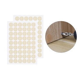 Aopin Screw Hole Stickers PVC Covers Self Adhesive, 21mm Decorative Stickers Screws Covers Caps Great for Wooden Furniture Wardrobe Cabinet Shelf Desk Plate 2 Sheet, PC-198