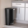 simplehuman 50 Liter / 13 Gallon Semi-Round Kitchen Step Trash