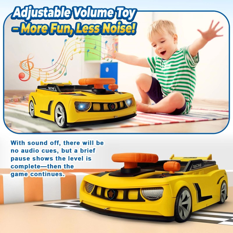 Dy-Go Adventure Racing Car Steering Wheel Toy for Kids Interactive