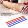 Chazcool Silicone Rolling Strip, 6 Pcs Silicone Rolling Pin Guides
