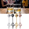 304 Stainless Steel Spoon Innovative Musical Notes Stirring Spoon for