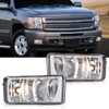 G-PLUS Front Bumper Fog Lights W/Bulbs Compatible With Chevy Silverado/Tahoe