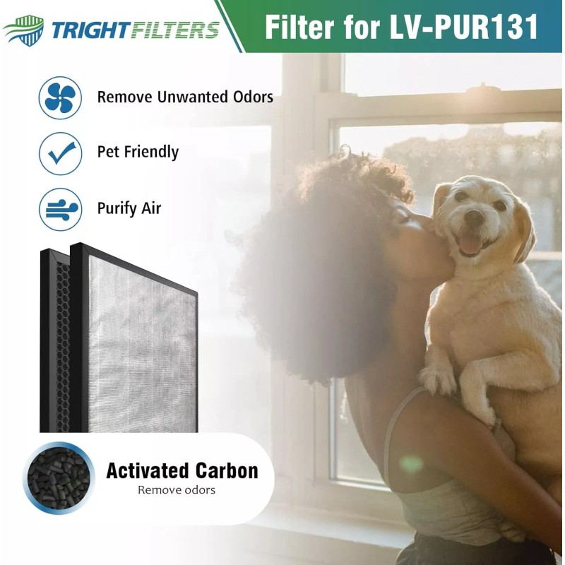 PURISYSTEMS LV-PUR131 Filter Replacement, H13 True HEPA Filter, Activated Carbon