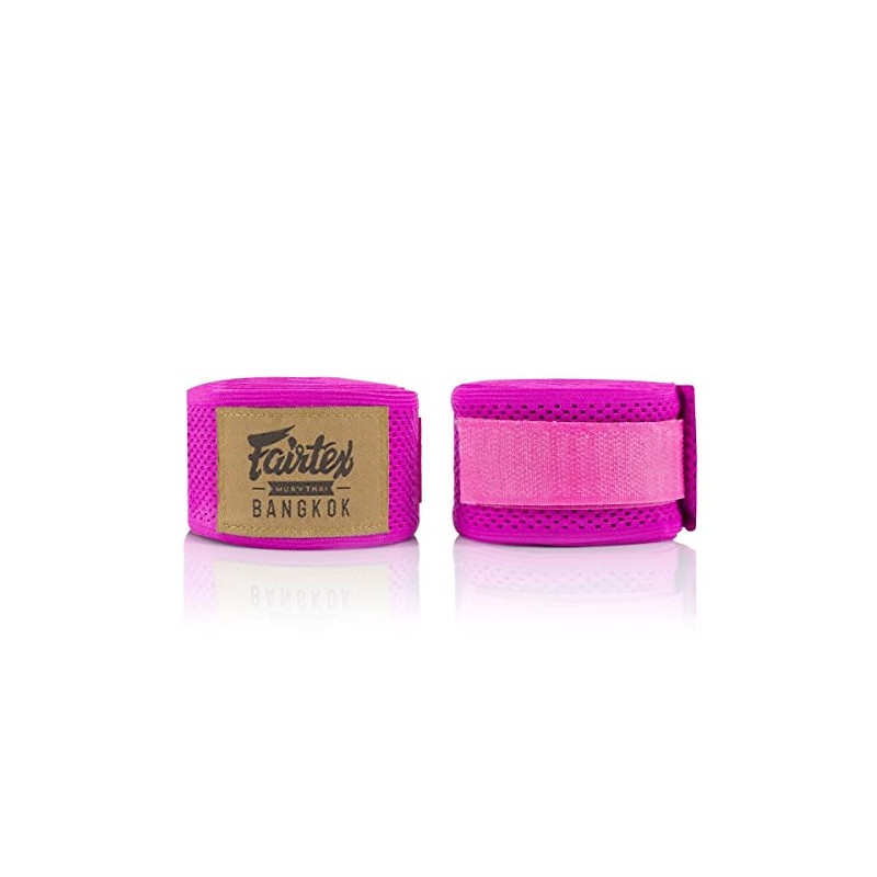 Fairtex HW4 Elastic Handwraps - Pink 180"