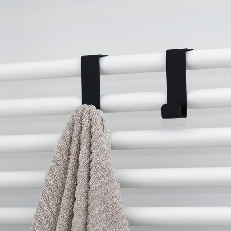 DABSTORY Door Hook Towel Holder - Rustproof, No Drilling, for
