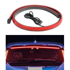 RACOONA 35 inch 3rd Brake LED DC12V Flexible High Mount Stop Light, Universal Red Truck SUV RV Brake Light Strip
