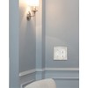 ZILLSEA 2-Pack Combination Toggle/Duplex Wall Plate, Wall Outlet Covers for