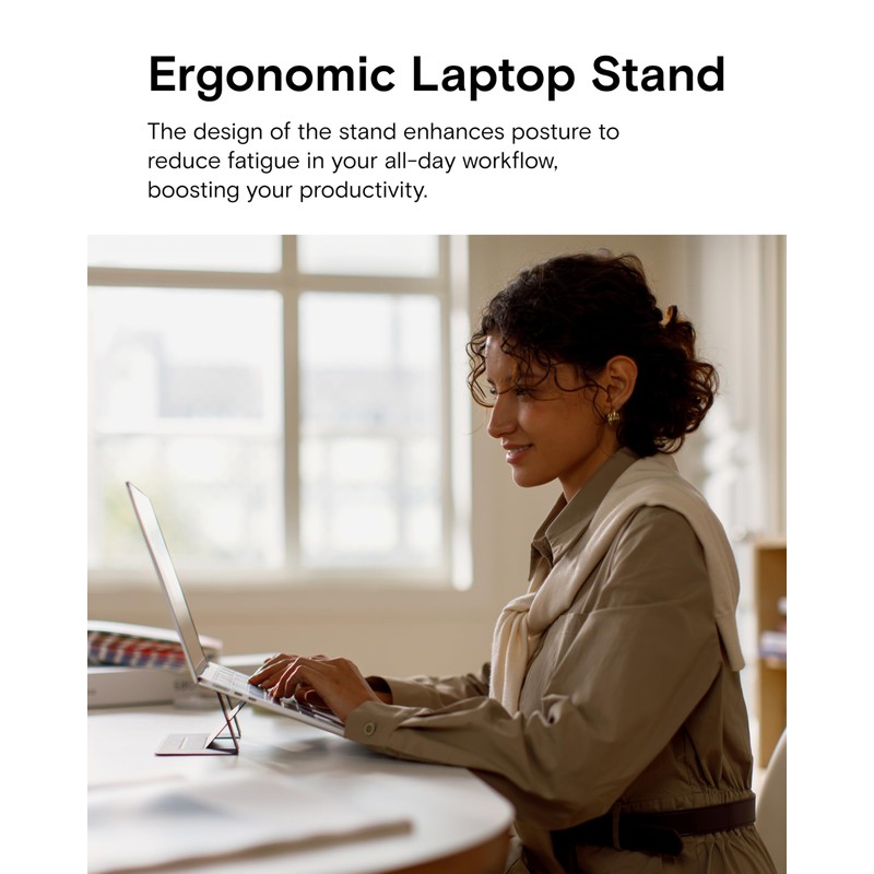 MOFT Laptop Stand for Desk, Adhesive MacBook Computer Stand with