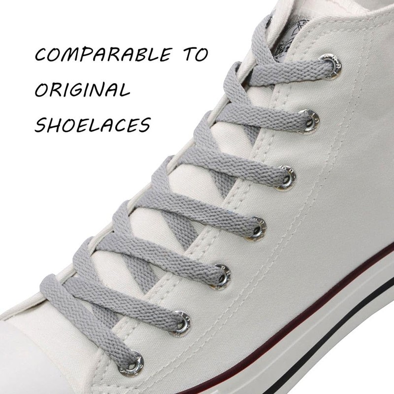 VSUDO VSUDO 60 cm Flat Shoe Laces for Trainers, Canvas