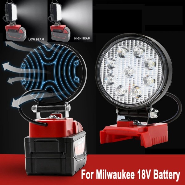 Unbranded LED Work Light For Milwaukee For M18 18V Cordless