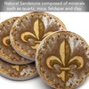 Thirstystone Absorbent Drink Coaster Set Fleur de Lis