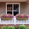 4 Pack 24 Inch Window Boxes Planters for Outdoor Plants
