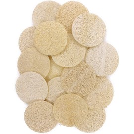 18 pcs/Set Natural Exfoliating Face Pad Loofah Sponge Facial Brush - Makeup Remover - Shower Scrubber - Remove Dead Skin - Body Bath Spa for Men & Women - Renewable Resource - Pack of 18