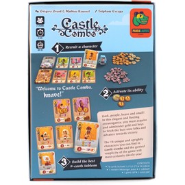 Pandasaurus Games Castle Combo Card Game - Maximize Combos in This Card Placement Strategy Game, Quick Competitive Family Game for Kids & Adults, Ages 10+, 2-5 Players, Playtime, Made