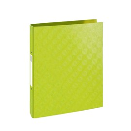 Exacompta 54926E Ring Binder 1928 Made of Cardboard for DIN A4, 2 Rings, Spine 40 mm, Lime Green, Ideal for School and Office, Ring Binder Ring Binder