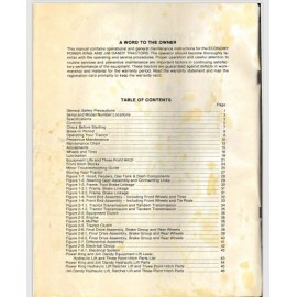 Power King 1976 Power King Economy Tractor Owner and Parts List 48 pages
