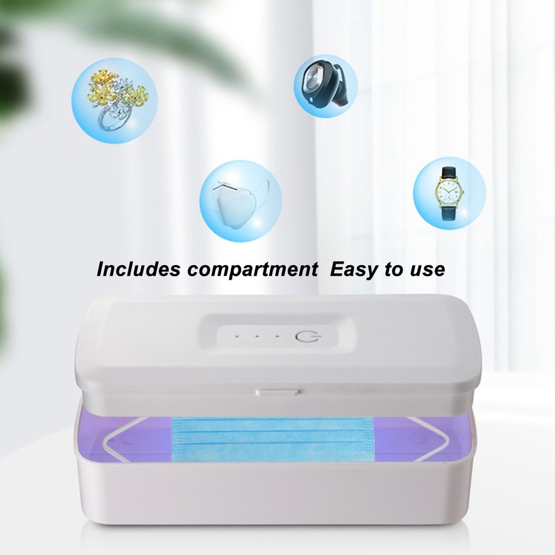 Ultraviolet Cleaning Box Dual USB Interface 360 Degree Cleaning 1200mAh