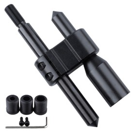 CHASO Shift Knob Extension Universal Conversion Adapter Bending Height Adjustment Aluminum MT Car Truck Black M12 x 1.25
