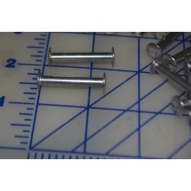 unbranded *aluminum screw 1 1/4" thick binding spine lot of 50 stud binder note book