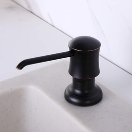 Sink Soap Dispenser for Kitchen Sink Oli Rubbed Bronze Upgrade with 40" Silicone Extension Tube Kit, Connect to Your Soap Bottle Directly
