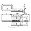 Door Bolt Bolt Bolt Sectional Door Bolt 120/12 Galvanised Silver