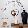 Rostikal Hanging Heart - Romantic Metal Decoration in Rust Effect