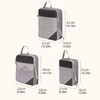 QUINTRA Compression Pack Cubes 3/4 Set Compressible Packing Cubes with