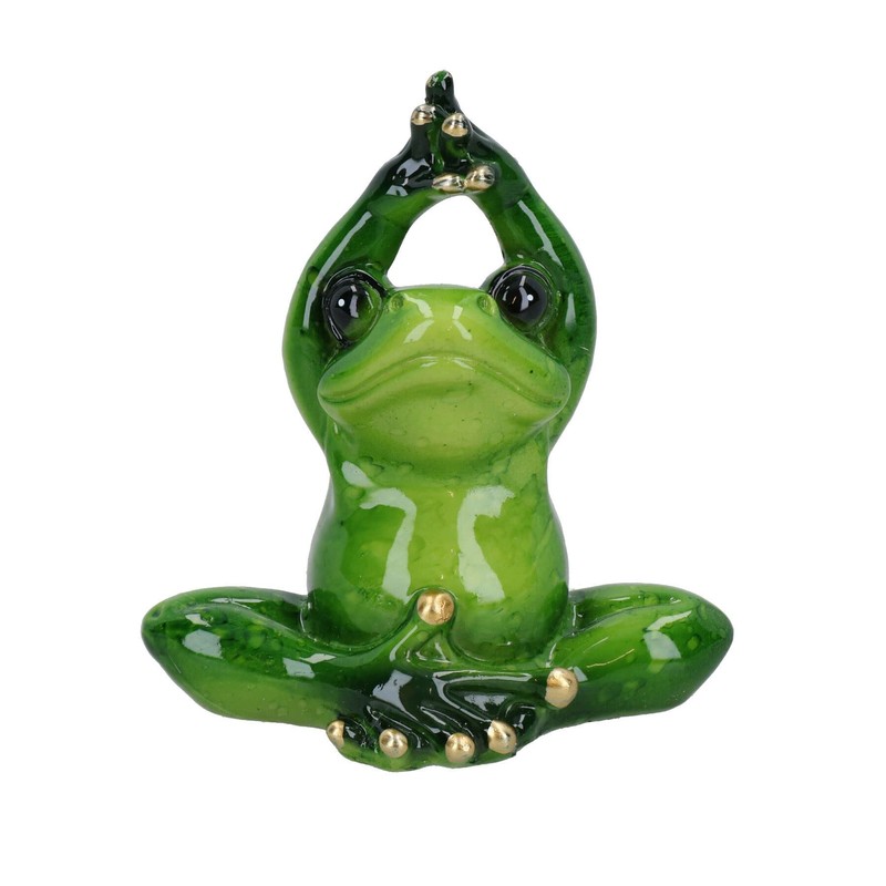 AB Tools Yoga Frogs Toad Zen Ornament Statue Meditating Garden