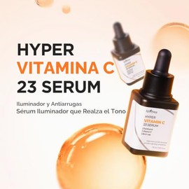 ISNTREE Suero Facial Hyper Vitamin C 23 - Serum Coreano con 23% Vitamina C Pura, Vitamina E, Pantenol y Savia de Abedul, Textura Ligera, 20 ml