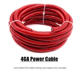 Unbranded 2300W 4Gauge Car Audio Cable Kit Amplifier Install Amp RCA Subwoofer Sub Wiring